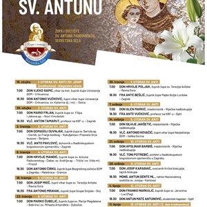 13 utoraka sv. Antunu u Sesvetskim Selima